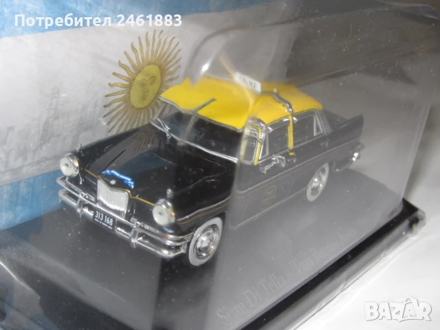 1/43 метална колекционерска количка Siam Di Tella Taxi. Новa, снимка 2 - Колекции - 50994226