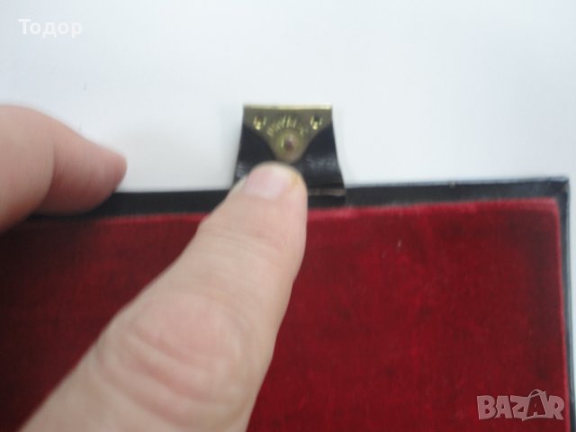 Страхотна кожена кутия за бижута с кадифе, снимка 5 - Антикварни и старинни предмети - 43021802