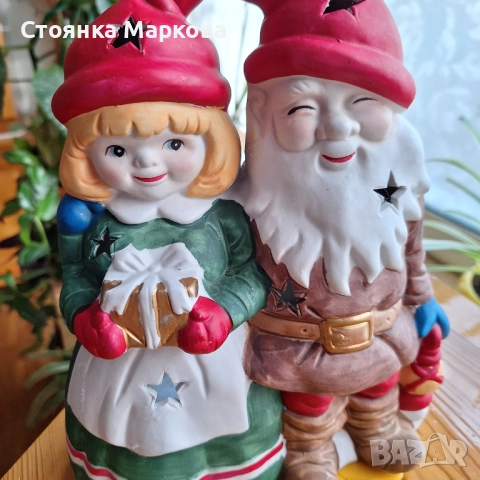 Голям Коледен свещник за чаена свещ, снимка 2 - Коледни подаръци - 52636972