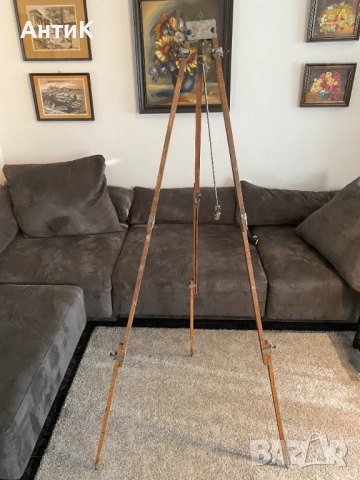 Дървена Тринога Статив Трипод, снимка 4 - Антикварни и старинни предмети - 51592618