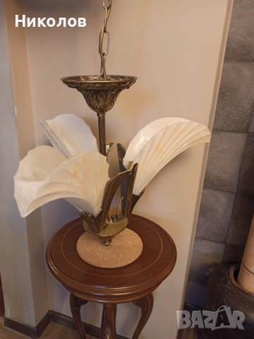 Полилей Арт Деко 3-ка, снимка 6 - Антикварни и старинни предмети - 52573205