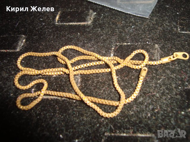 СТАРО БРОНЗОВО СИНДЖИРЧЕ ВЕРИЖКА за КОЛИЕ РЕТРО ПЛЕТКА 19396, снимка 5 - Колиета, медальони, синджири - 32287430