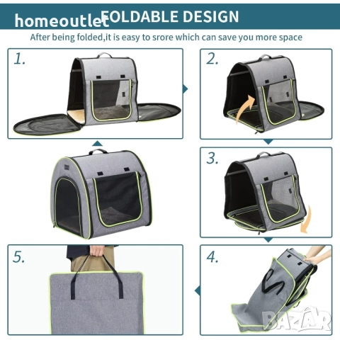 ПРОМОЦИЯ Сгъваема транспортна чанта за домашни любимци, DCC1039033AGZ2C-1, снимка 3 - За кучета - 52039160