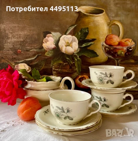 Стар немски порцелан цвет слонова кост, снимка 1