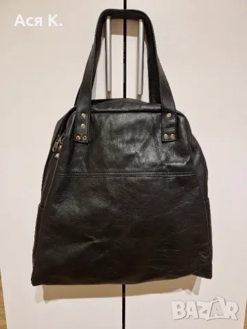 Чанта от естествена кожа, снимка 4 - Чанти - 47655206