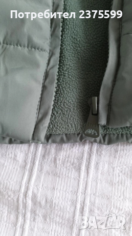 Детско ватирано яке в пастелно зелено, снимка 5 - Детски якета и елеци - 52954457