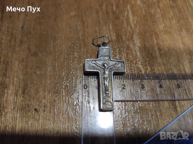 Сребърен кръст , снимка 5 - Колиета, медальони, синджири - 39180146