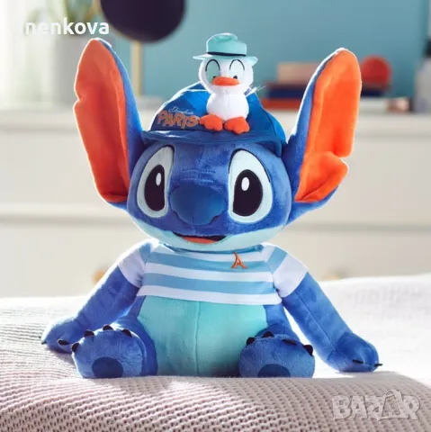 Плюшена играчка - Стич с патенце - в летен, моряшки стил (Лило и Стич)