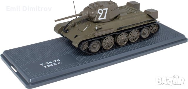 Умален модел на танк Т-34-76 в мащаб 1:43, снимка 4 - Колекции - 43262251