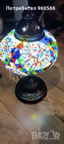 Ретро витражна лампа