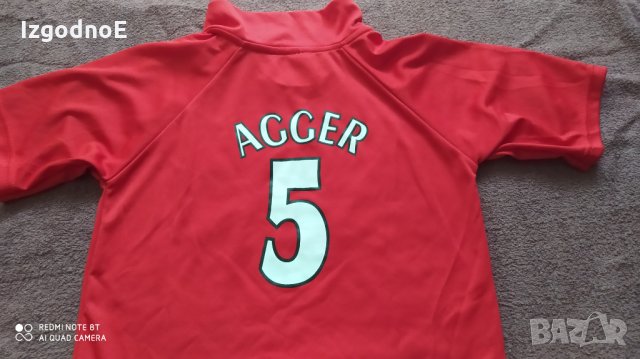 Тениска Ливърпул Agger, снимка 2 - Фен артикули - 33548939