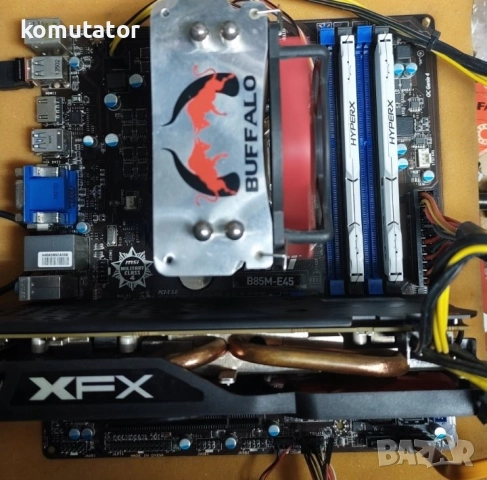 MSI B85M-E45 , Intel Core i7-4770 ,16GB,Evercool cooler, снимка 2 - Дънни платки - 52968602