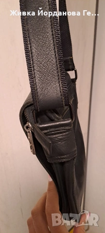 мъжка чанта - естествена кожа, снимка 7 - Портфейли, портмонета - 53541007