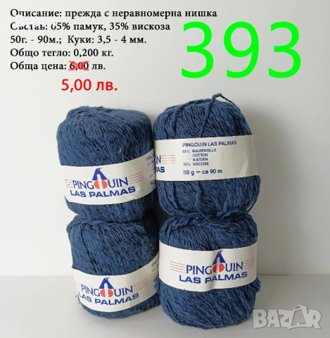 Евтини прежди в малки количества - нови и остатъци , снимка 17 - Други - 52042530