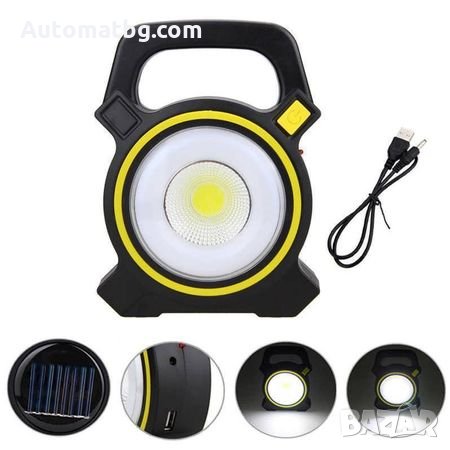 LED Диодна Работна лампа Automat фенер COB 168, Акумулаторна, USB