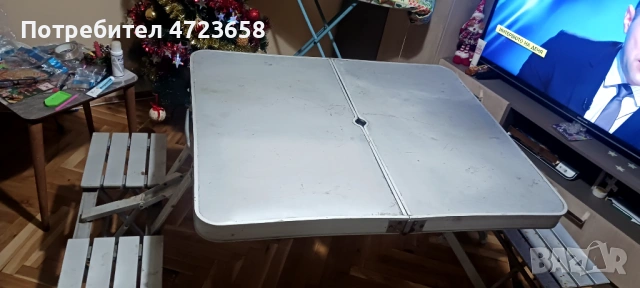 Алуминиева къмпинг маса с четири столчета