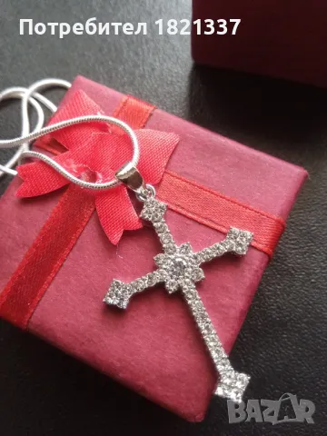 Колие с кръст , снимка 5 - Колиета, медальони, синджири - 50142142