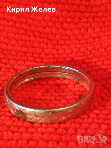 СТАРИНЕН ФИН СРЕБЪРЕН РЕТРО АРТ ПРЪСТЕН ХАЛКА КОВАНО СРЕБРО ВИСОКА ПРОБА РЪЧНО ОРНАМЕНТИРАН 35034, снимка 12 - Антикварни и старинни предмети - 39643665