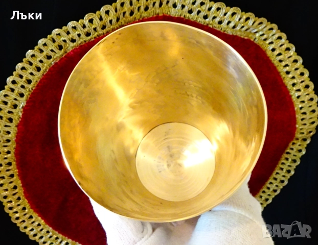 Старинна бронзова чаша за мътеница,халба 700 мл. , снимка 3 - Антикварни и старинни предмети - 51570727