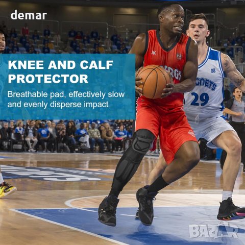 DGYAO Протектори за защита на коленете и прасците за спорт, размер XL, 1 чифт, снимка 4 - Спортна екипировка - 43948762