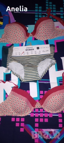 2 бр. Дамск Бикини + 2 бр. Дамски Сутиени  С размер 75 Б, снимка 5 - Бельо - 52557921