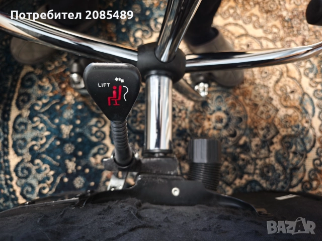 Кожен офис стол с механизъм мултиблок, снимка 2 - Столове - 52586951