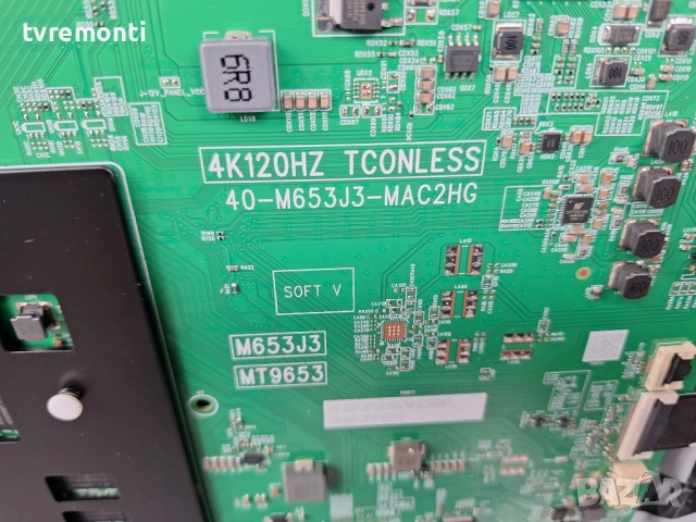 ОСНОВНА ПЛАТКА 40-M653J3-MAC2HG 4K120HZ TCONLESS  за 55-инчов телевизор TCL Модел 55Q6C, с дисплей  , снимка 2 - Части и Платки - 52582739