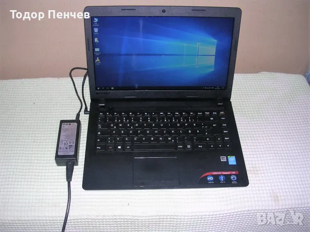 Lenovo Ideapad 100 - 14 инча, четириядрен, 4 GB RAM, 120 GB SSD, 3.5 часа батерия, снимка 2 - Лаптопи за дома - 47402169