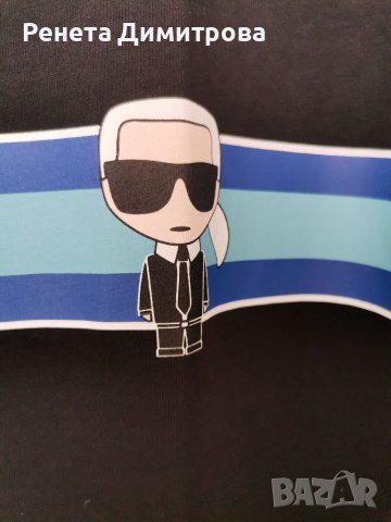 Дамска блуза Карл Лагерфелд оригинална нова XL, снимка 3 - Тениски - 37554684