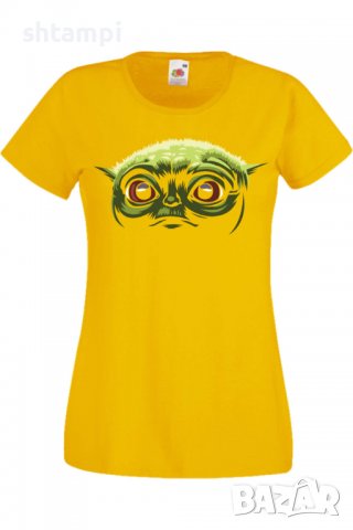 Дамска тениска Star Wars Yoda 2,Филм,Игра,superhero,Изненада,Подарък,Повод,, снимка 9 - Тениски - 37732885