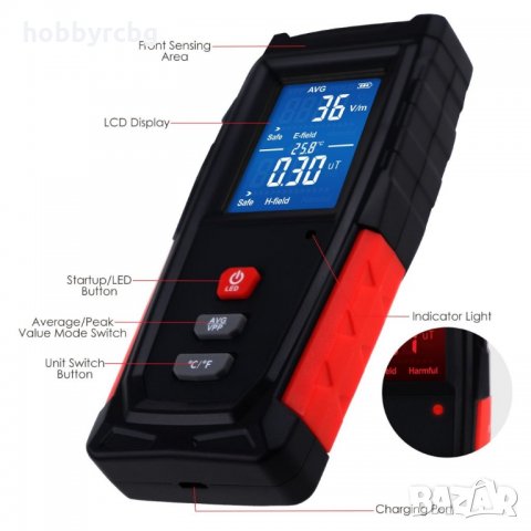 Цифров тестер за електромагнитни полета ЕМП, снимка 4 - Други инструменти - 33287379