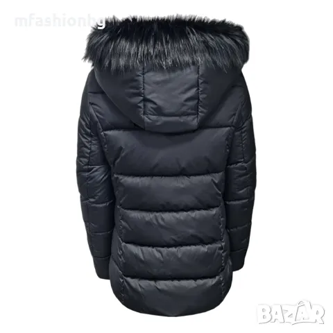 Дамско яке City Angels с подвижна качулка и пух, Черно, снимка 3 - Якета - 48438666