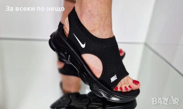 Nike Дамски Черни Летни Сандали Найк Код P934, снимка 2 - Сандали - 51078276