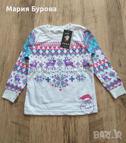 Детска Коледна пижамка размер - 2 годинки , снимка 4 - Бебешки пижами - 27380500
