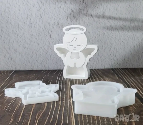 Молд ангел за свещници две части , снимка 7 - Форми - 51290780