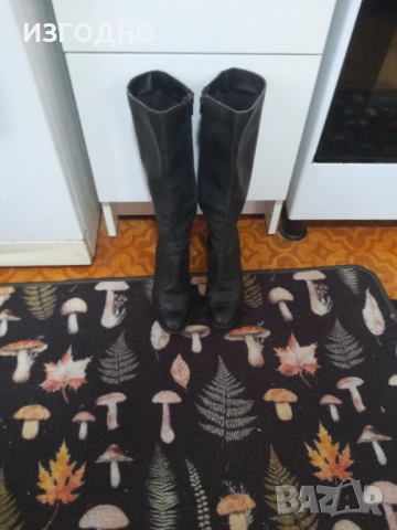 САМО 10€ БОТУШИ ОТ ЕСТЕСТВЕНА КОЖА ЗДРАВИ 37 НОМЕР ЧЕРНИ