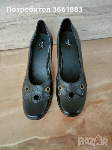 Нови кожени бълг. обувки, снимка 11 - Дамски обувки на ток - 39909409