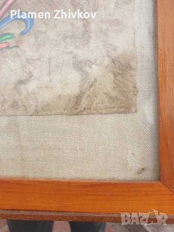 рамкирана картина под стъкло с акрилни бои, снимка 4 - Картини - 52332637