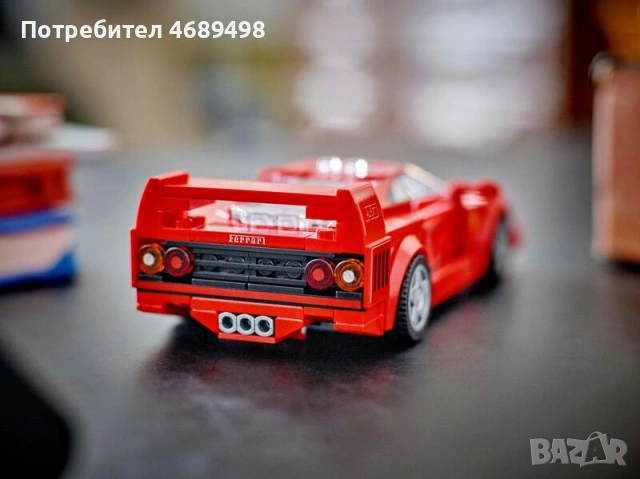 LEGO Speed Champions Ferrari F40 – състезателна кола конструктор – официален LEGO модел, снимка 3 - Конструктори - 53169921
