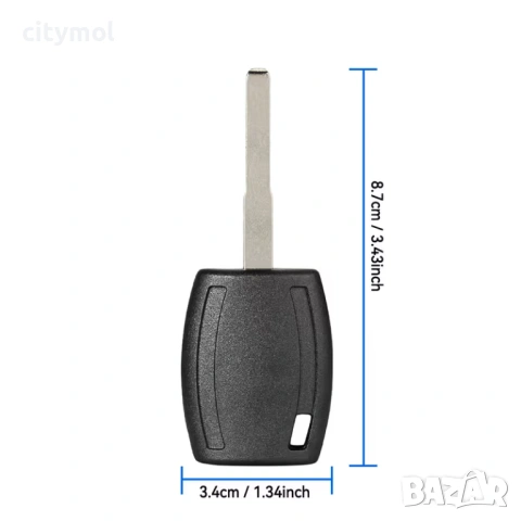 Кутийка за ключ FORD с острие за Fiesta, Mondeo, Focus, C-Max, S-Max, for Galaxy, Kuga и др​​, снимка 3 - Аксесоари и консумативи - 53198496