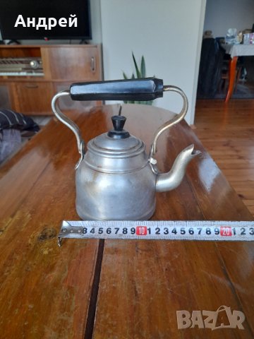 Стар алуминиев чайник #11, снимка 3 - Антикварни и старинни предмети - 38648614