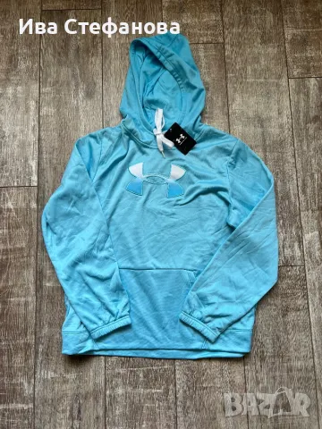 Under Armour USA оригинално електриково синьо  ново худи блуза спотно горнище с качулка ново етикета