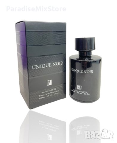 Оригинален арабски мъжки парфюм UNIQUE NOIR, 100ML EAU DE PARFUM, снимка 1 - Мъжки парфюми - 43818675