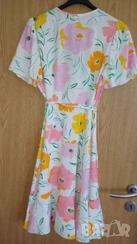 Рокля с цветя 38/М, снимка 7 - Рокли - 49782387