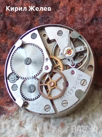 Механизъм с циферблат от стар ръчен часовник 40907, снимка 8 - Мъжки - 52253858