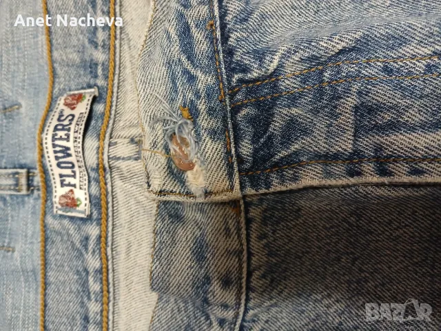 Дънки мъжки-2 чифта- AUTHENTICS и FLOWERS , снимка 6 - Дънки - 48817855