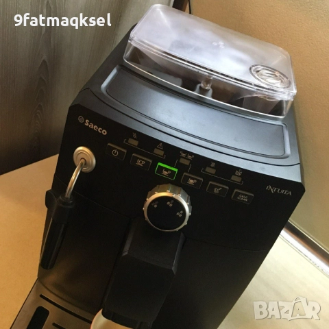 Saeco Intuita black  - внос , готова за работа, снимка 3 - Кафемашини - 52552375