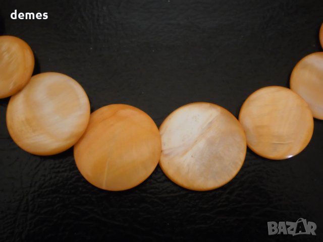 Колие от естествен седеф с четириъгълна форма , снимка 11 - Колиета, медальони, синджири - 20428540