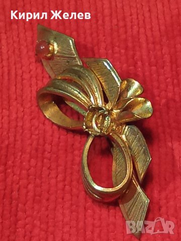 СТАРИННА БРОНЗОВА с ПОЗЛАТА СКЪПОЦЕННА АРТ ДЕКО МАЙСТОРСКА БРОШКА ПАНДЕЛКА РЕТРО БИЖУ 27942, снимка 11 - Антикварни и старинни предмети - 37128486