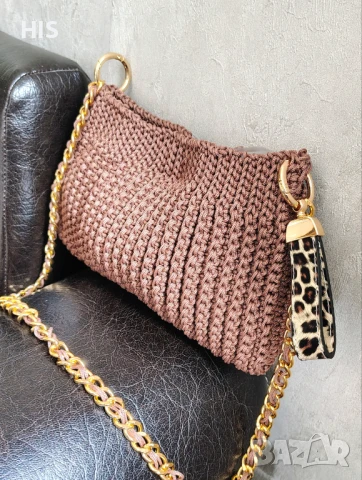 Дамски луксозни плетени чанти ръчно изработени 